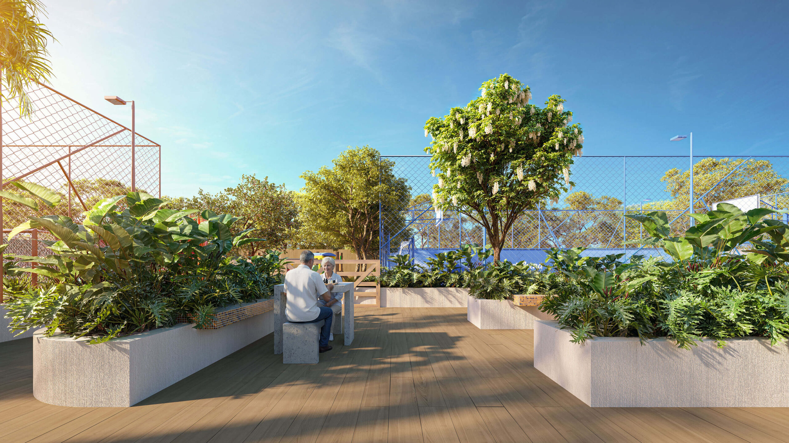 Living Garden integrado ao verde